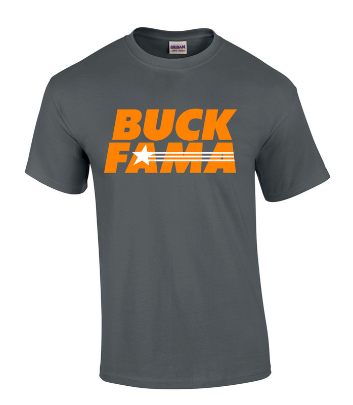 Mens Tennessee Tshirt Funny Buck Fama Team Color Orange and White