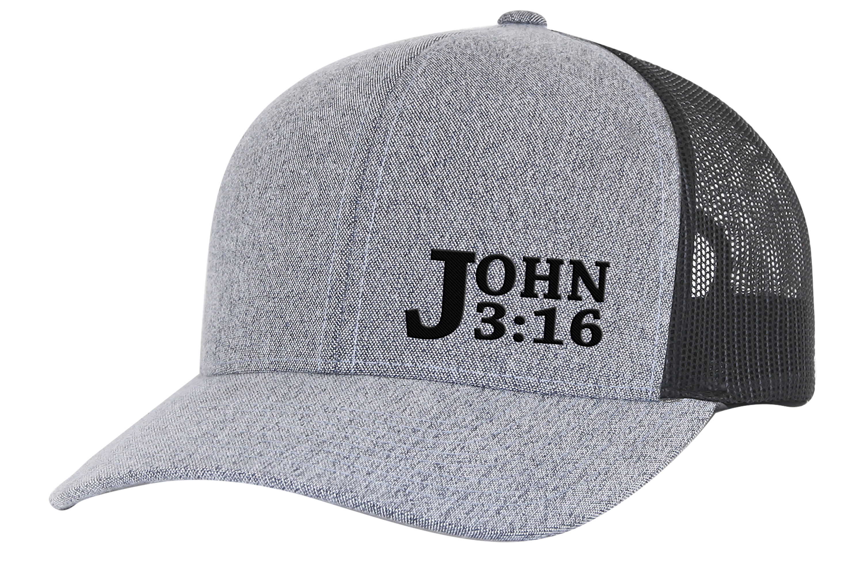 Trenz Shirt Company John 3:16 Adult Trucker Hat - Picture 9 of 14