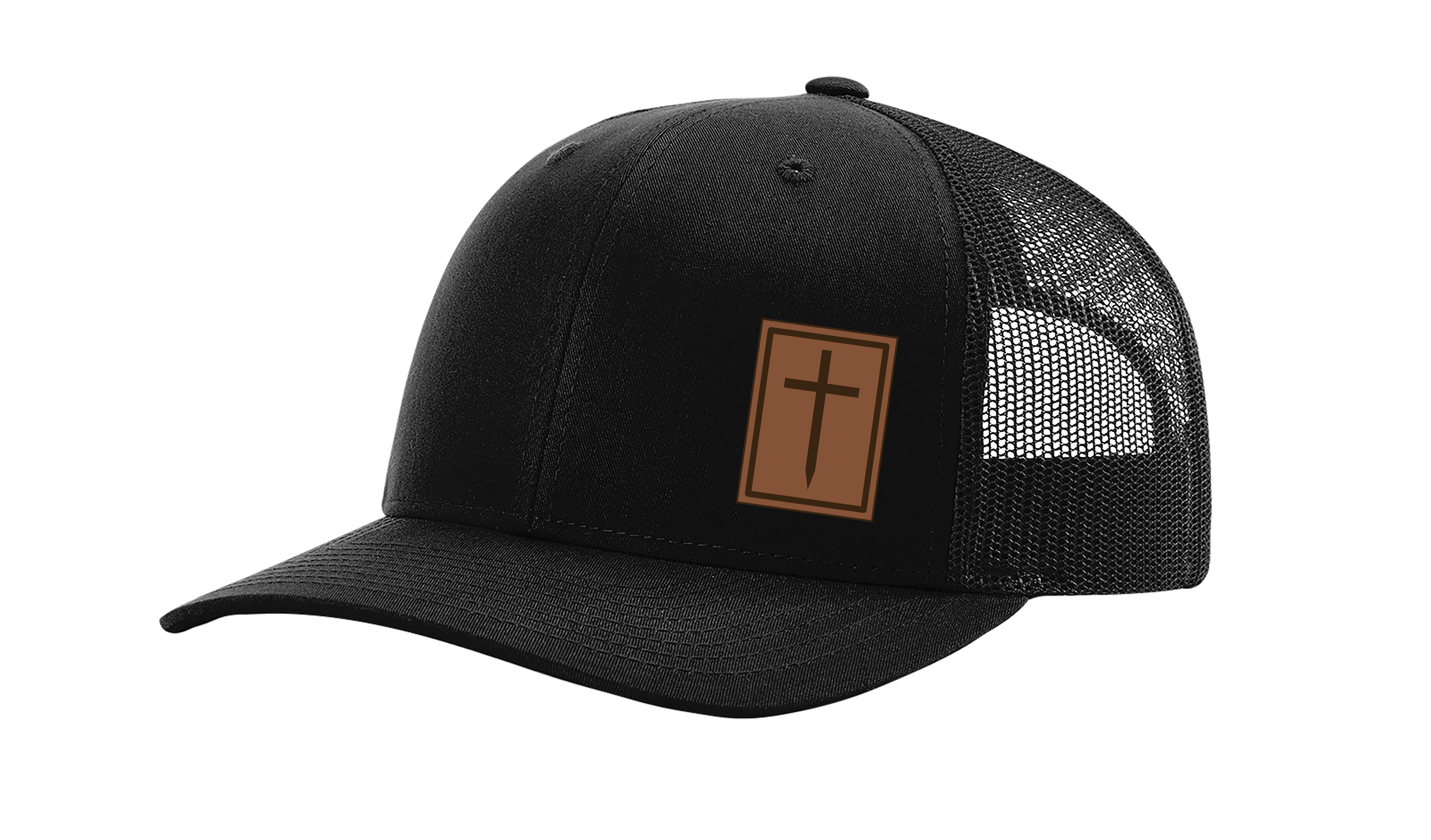 Heritage Pride Men's Christian Cross Worship Prayer God Laser Engraved Leather - Picture 4 of 15
