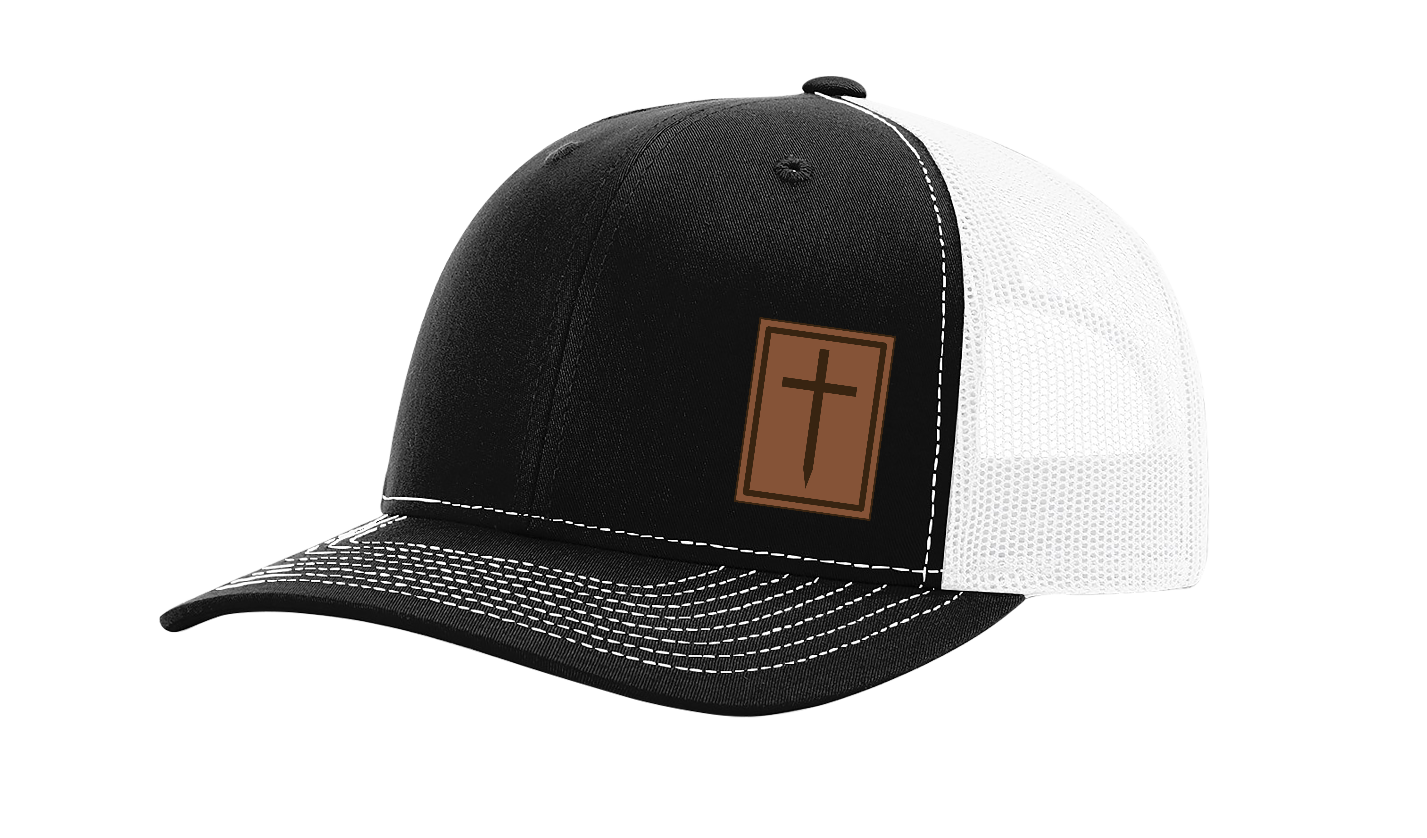 Heritage Pride Men's Christian Cross Worship Prayer God Laser Engraved Leather - Picture 5 of 15