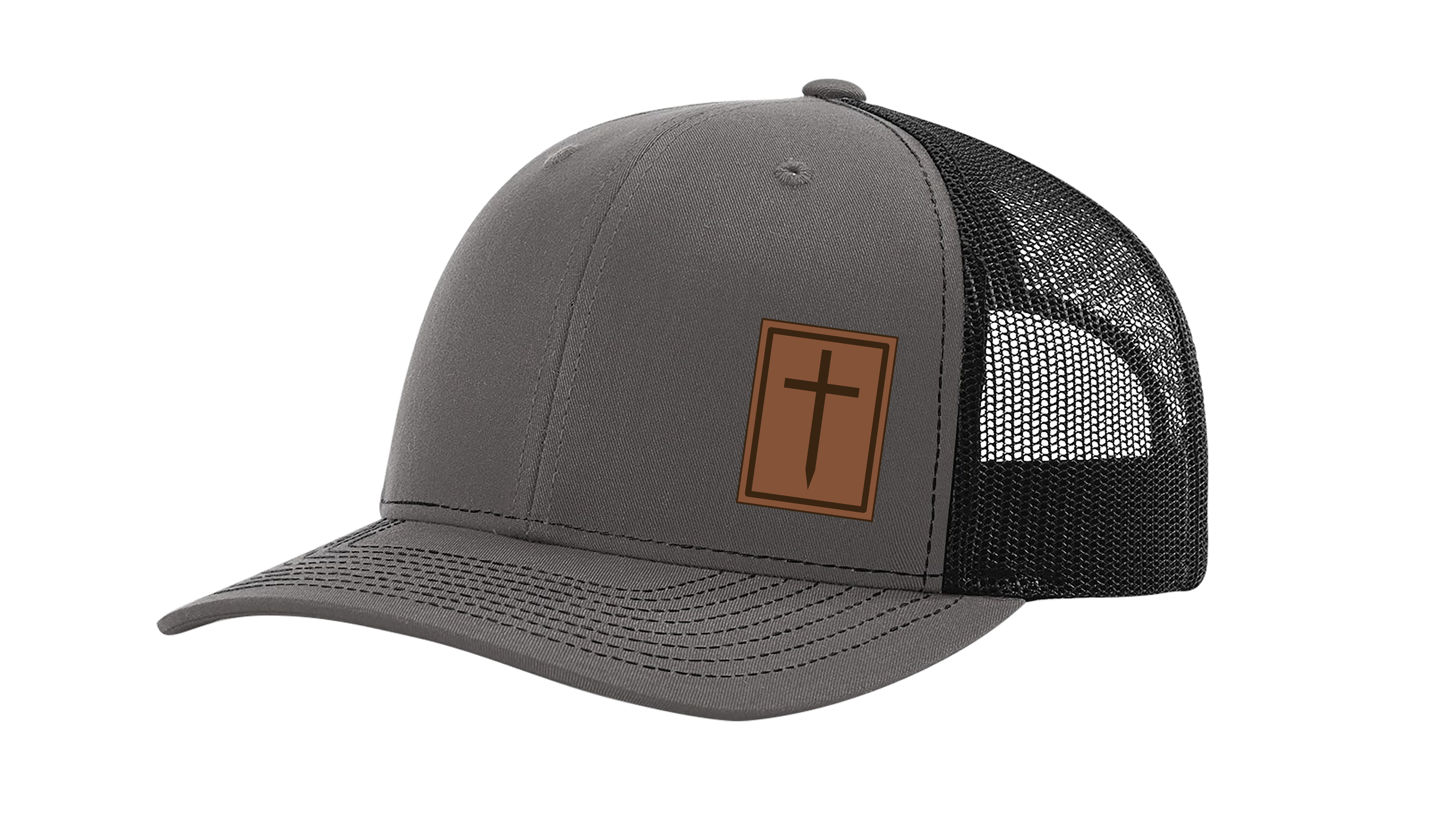 Heritage Pride Men's Christian Cross Worship Prayer God Laser Engraved Leather - Picture 7 of 15