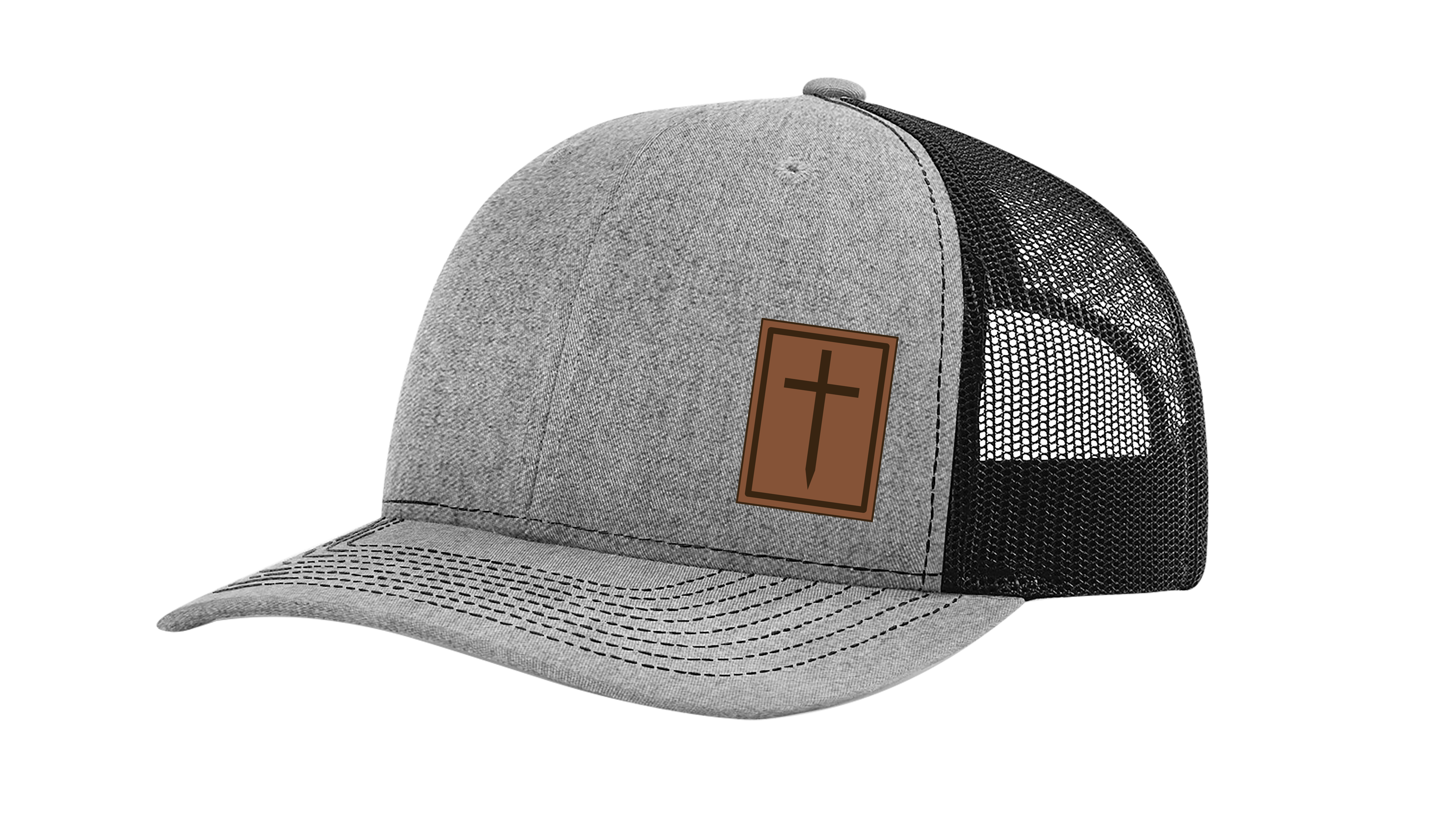 Heritage Pride Men's Christian Cross Worship Prayer God Laser Engraved Leather - Picture 8 of 15