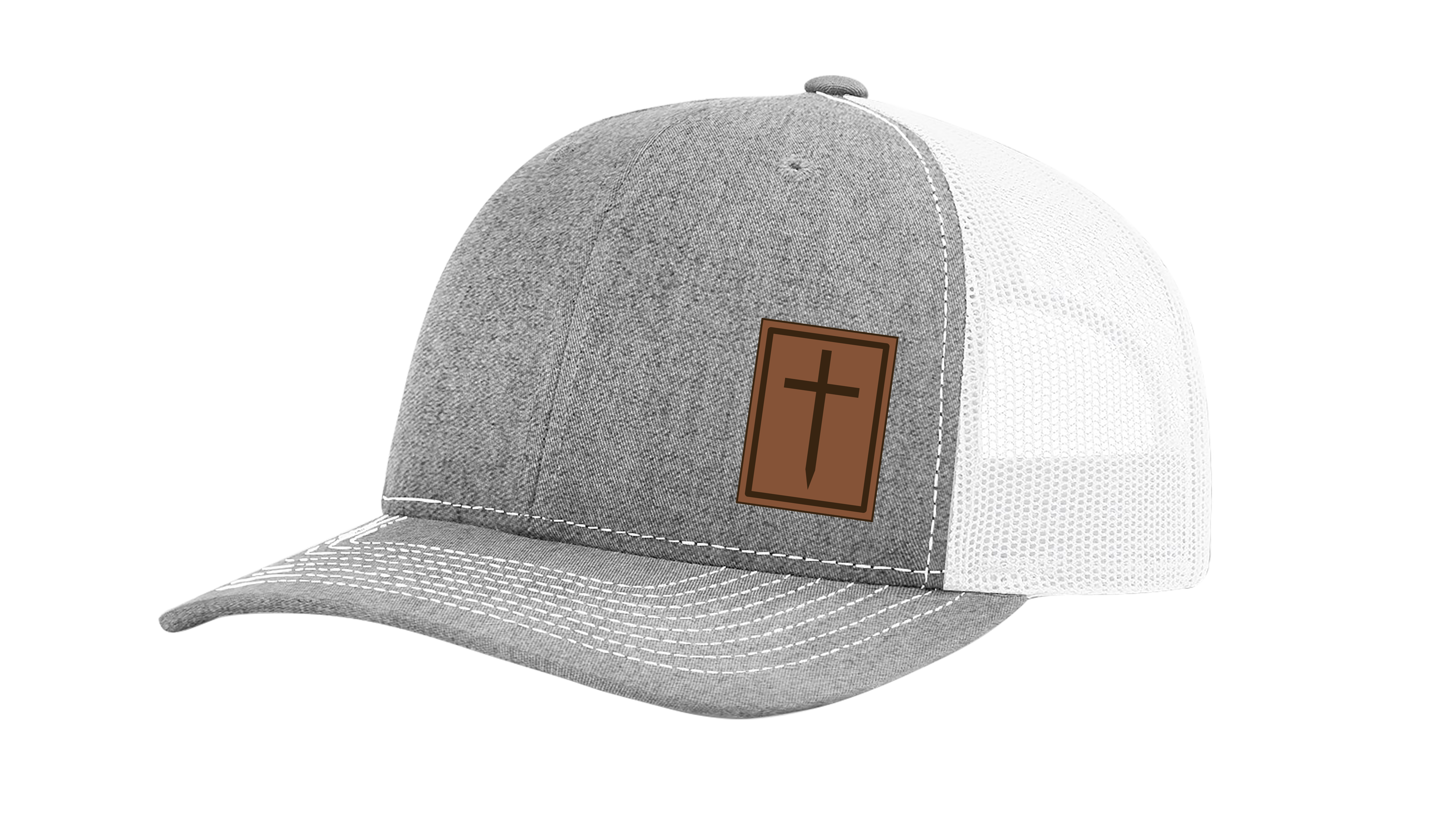 Heritage Pride Men's Christian Cross Worship Prayer God Laser Engraved Leather - Picture 9 of 15