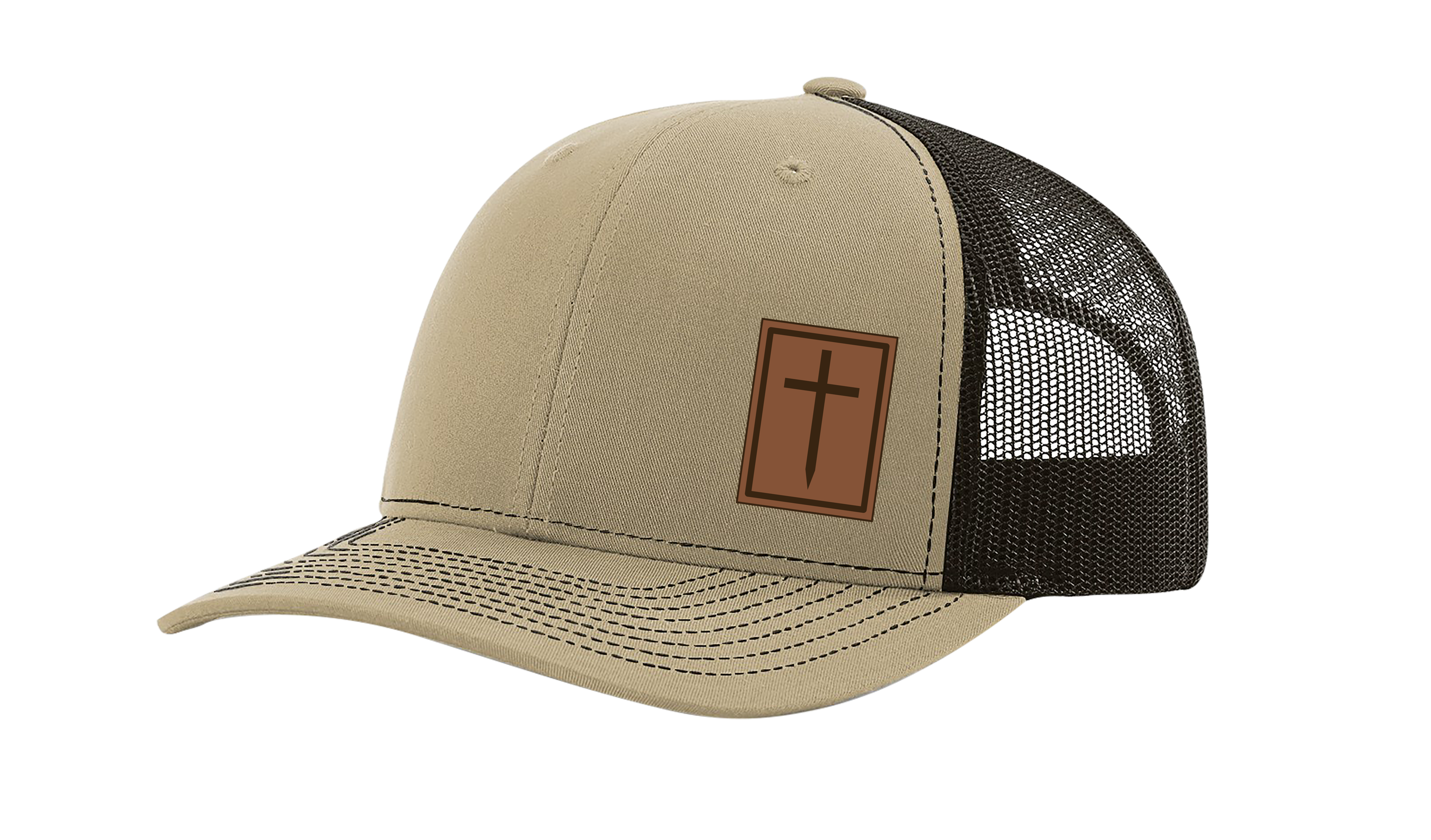 Heritage Pride Men's Christian Cross Worship Prayer God Laser Engraved Leather - Picture 10 of 15