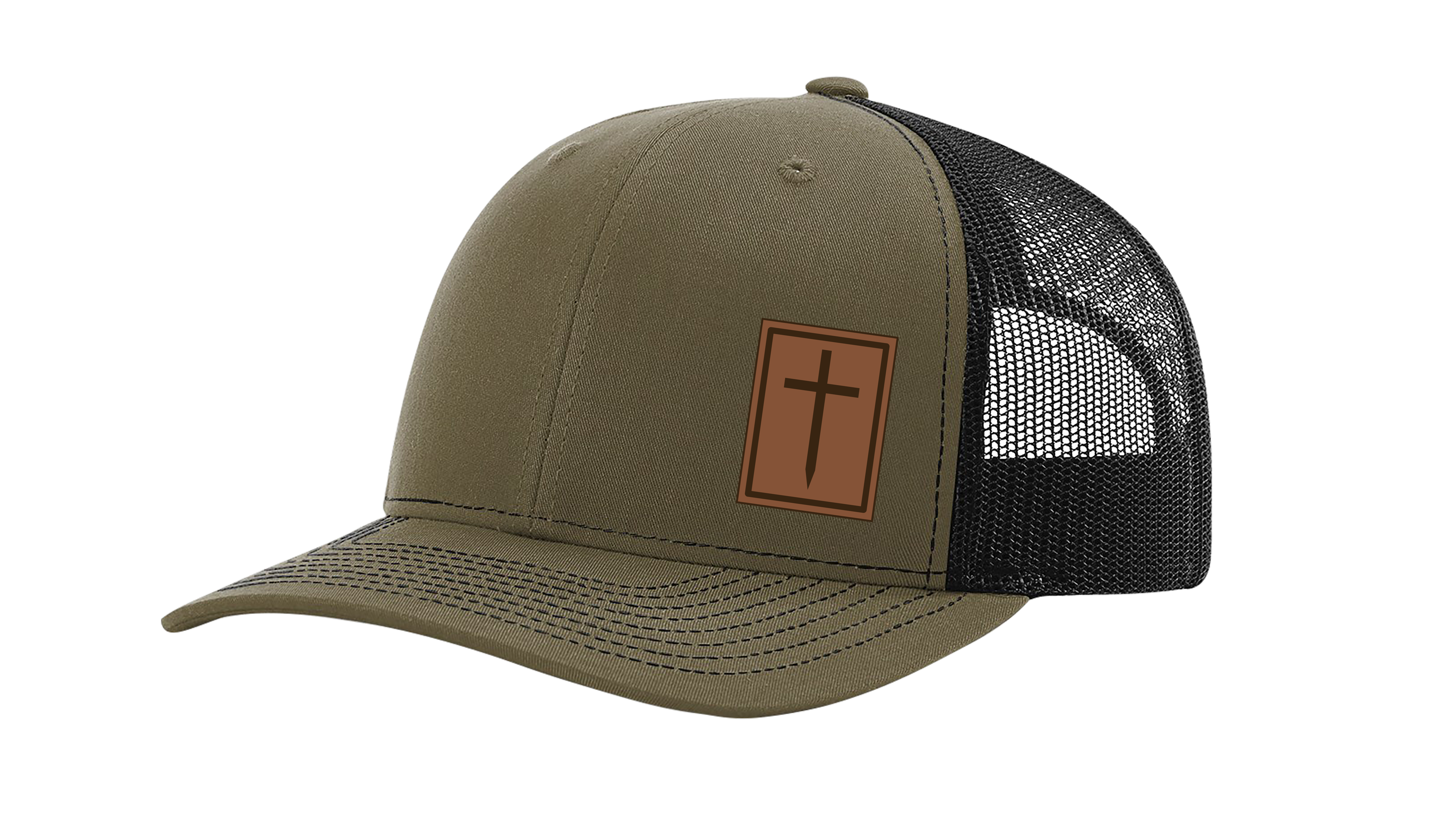 Heritage Pride Men's Christian Cross Worship Prayer God Laser Engraved Leather - Picture 12 of 15