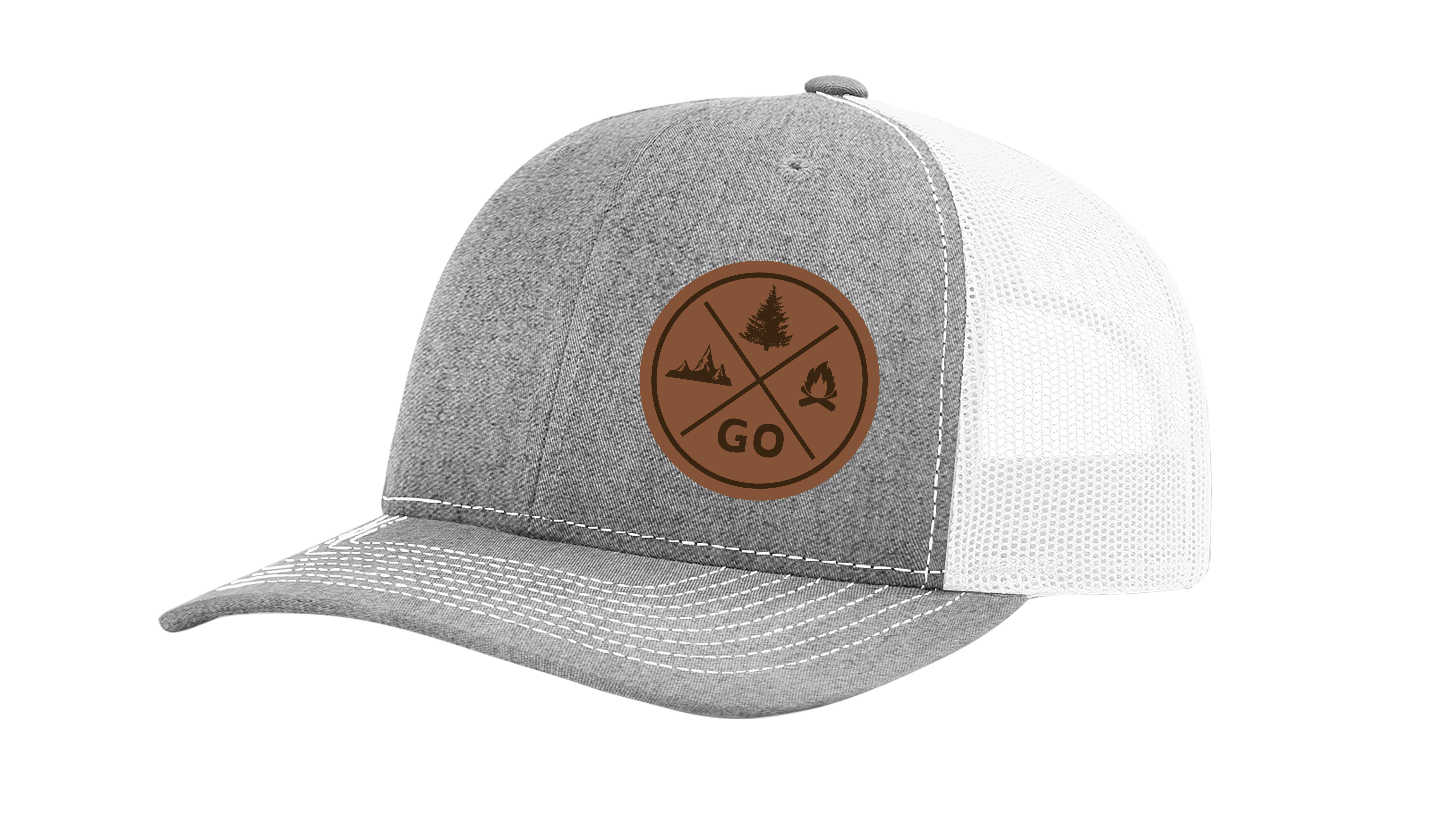 Heritage Pride Go Outdoors Patch Adult Trucker Hat