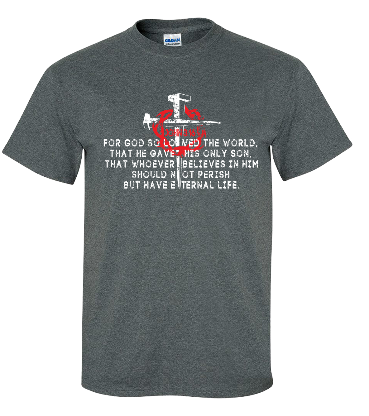 Versículo bíblico de las Escrituras cristiano Juan 3:16 para hombre para Dios tan amaba al mundo - Imagen 10 de 21