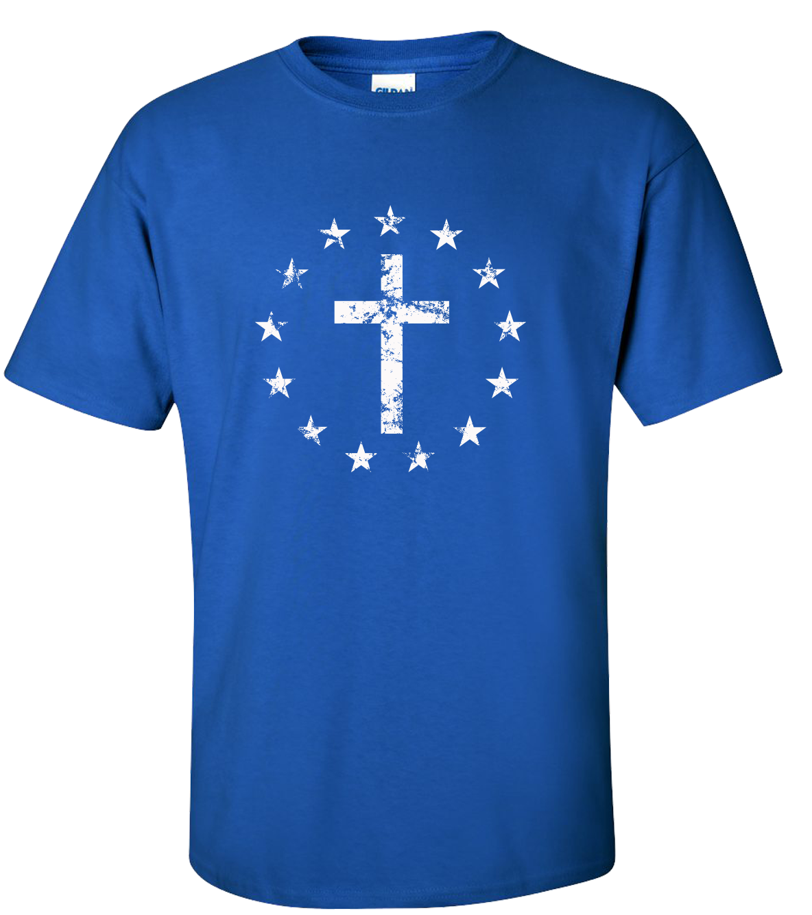 Men's Christian Cross Surrounded By Patriotic Betsy Ross Flag 13 Stars Short - Afbeelding 27 van 30