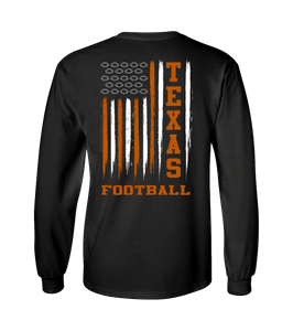Texas Football Team Colors Football American Flag Unisex Long
