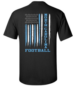 Women's North Carolina Football Team Color T-Shirt - Crimson Cursive Graphic Tee, Short Sleeve, Size X-Large