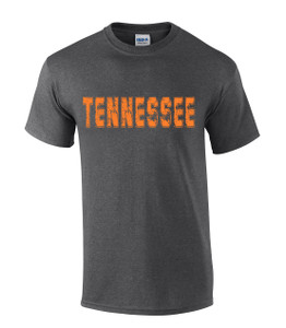 Tennessee Tshirt Football Team Color Tennessee Orange Distressed