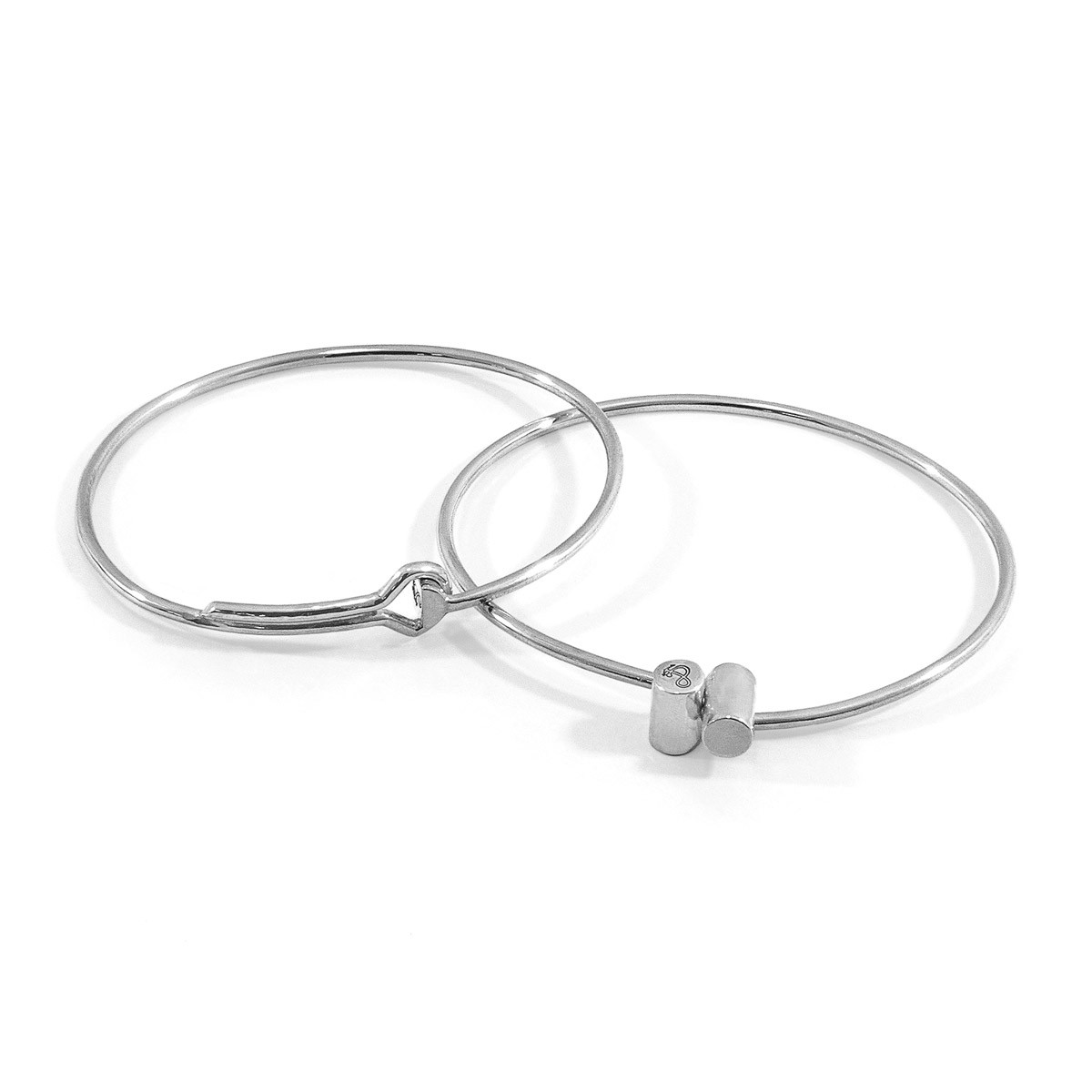 Anchor & Crew Silver Sutton and Wynne Geometric Bangle Collection