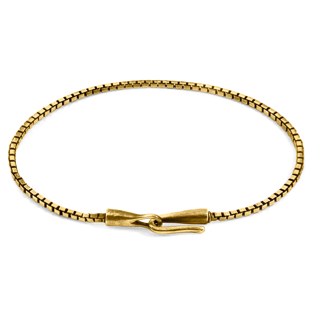 Lateen Sail 9ct Yellow Gold Chain SKINNY Bracelet