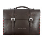 Anchor & Crew Small Deep Brown Rufford Leather and Rope Briefcase