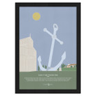 Anchor & Crew The Leaning Anchor Archival Giclée Paper A3 Wall Print