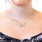 Anchor & Crew Kissing Lips Link Paradise Necklace As Worn