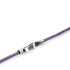 Lilac Purple Liverpool Silver and Rope Bracelet