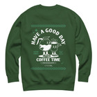 ANCHOR & CREW x GUSTATORY Have A Good Day Cotton Blend Embroidered Sweatshirt