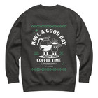 ANCHOR & CREW x GUSTATORY Have A Good Day Cotton Blend Embroidered Sweatshirt
