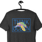 Think Ocean Turtle Fluorescence Cotton Embroidered T-Shirt