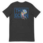 Think Ocean Jellyfish Fluorescence Cotton Embroidered T-Shirt