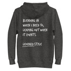 Think Ocean Leopard Aspirations Cotton Blend Embroidered Hoodie