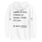 Think Ocean Gorilla Aspirations Cotton Blend Embroidered Hoodie