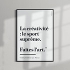 ANCHOR & CREW Make Art Creative Standard Matte Print