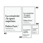 ANCHOR & CREW Make Art Creative Standard Matte Print