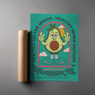 ANCHOR & CREW Ripe Avocado Dial-A-Local Matte Art Print