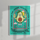 ANCHOR & CREW Ripe Avocado Dial-A-Local Matte Art Print