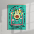 ANCHOR & CREW Ripe Avocado Dial-A-Local Matte Art Print