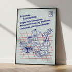 ANCHOR & CREW x GUSTATORY Originals Postcards From Sunday Matte Art Print