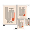 ANCHOR & CREW Music & Motion Formhaus Matte Art Print