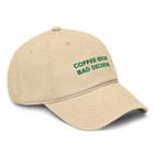 ANCHOR & CREW GUSTATORY Coffee Before Bad Decisions. Cotton Embroidered Cap