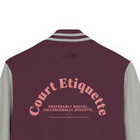 ANCHOR & CREW Court Etiquette Tennis Club League Cotton Varsity Letterman Jacket