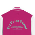 ANCHOR & CREW Set Point Social Volleyball Club League Cotton Varsity Letterman Jacket 