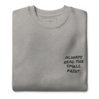 ANCHOR & CREW Small Print Annotations Organic Cotton Sweatshirt