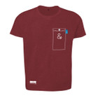 Anchor & Crew Fire Brick Red Anchormark Print Organic Cotton T-Shirt (Mens)