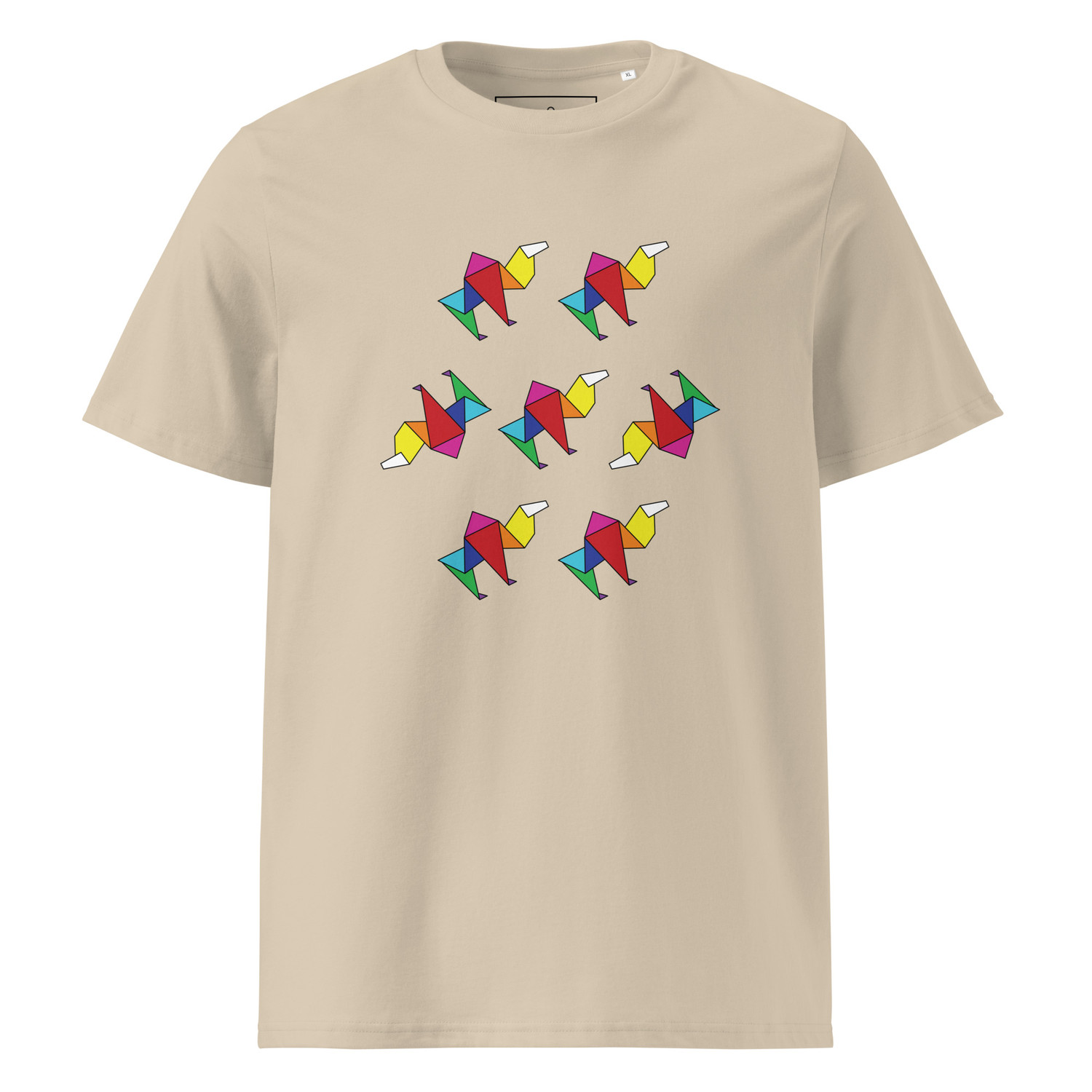 Camel Origami Organic Cotton T-Shirt