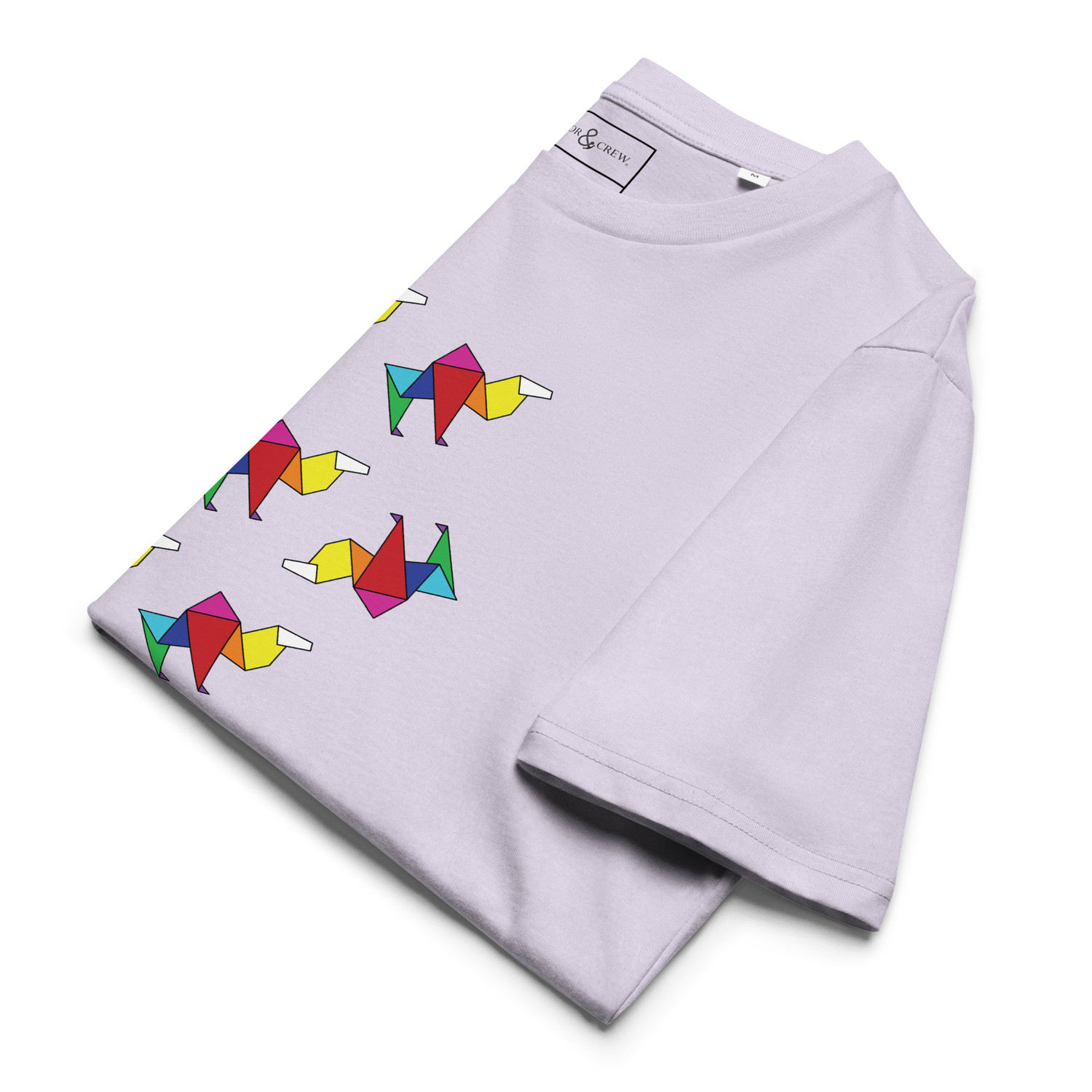 Camel Origami Organic Cotton T-Shirt