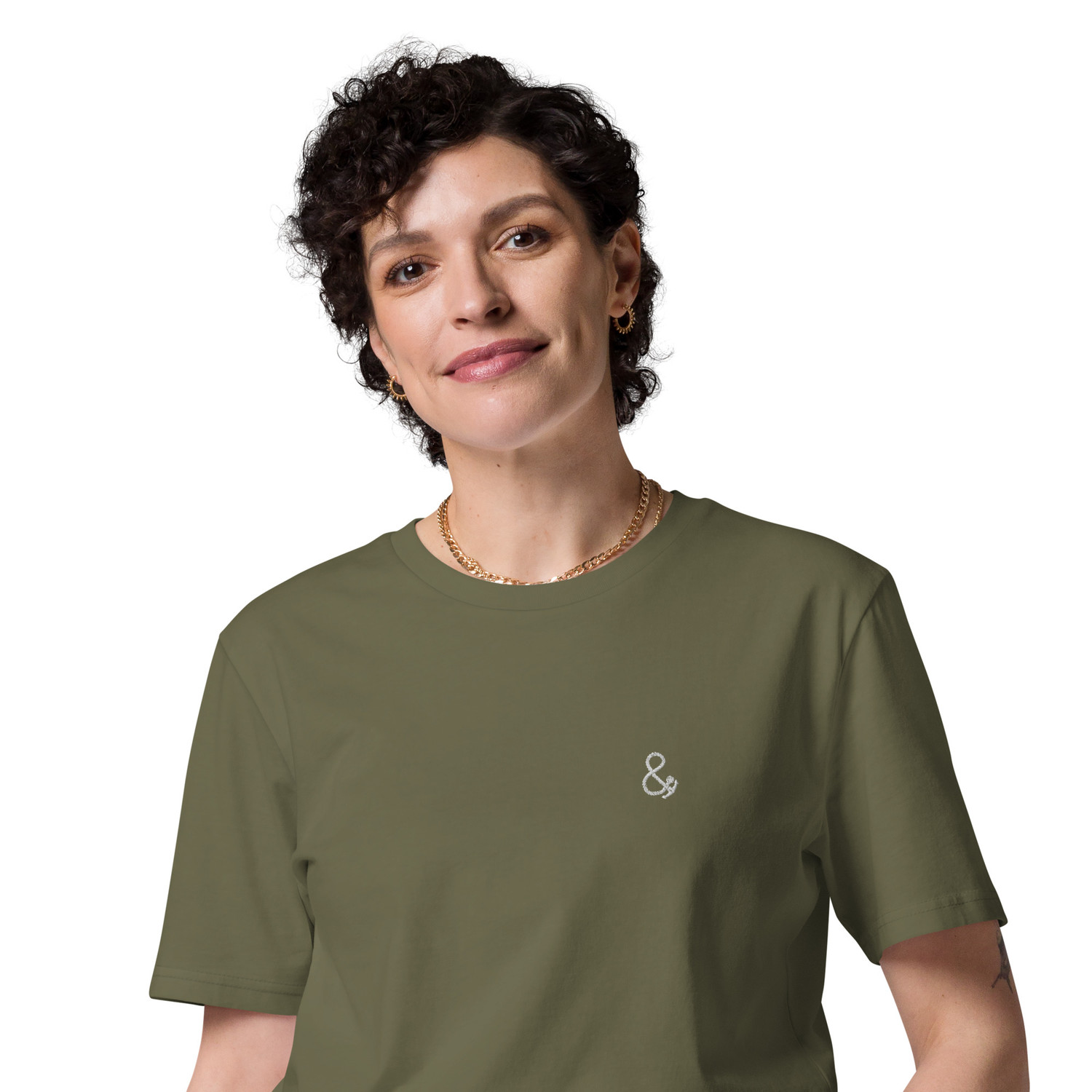 ANCHOR & CREW Ampersand Signature Organic Cotton Embroidered T-Shirt