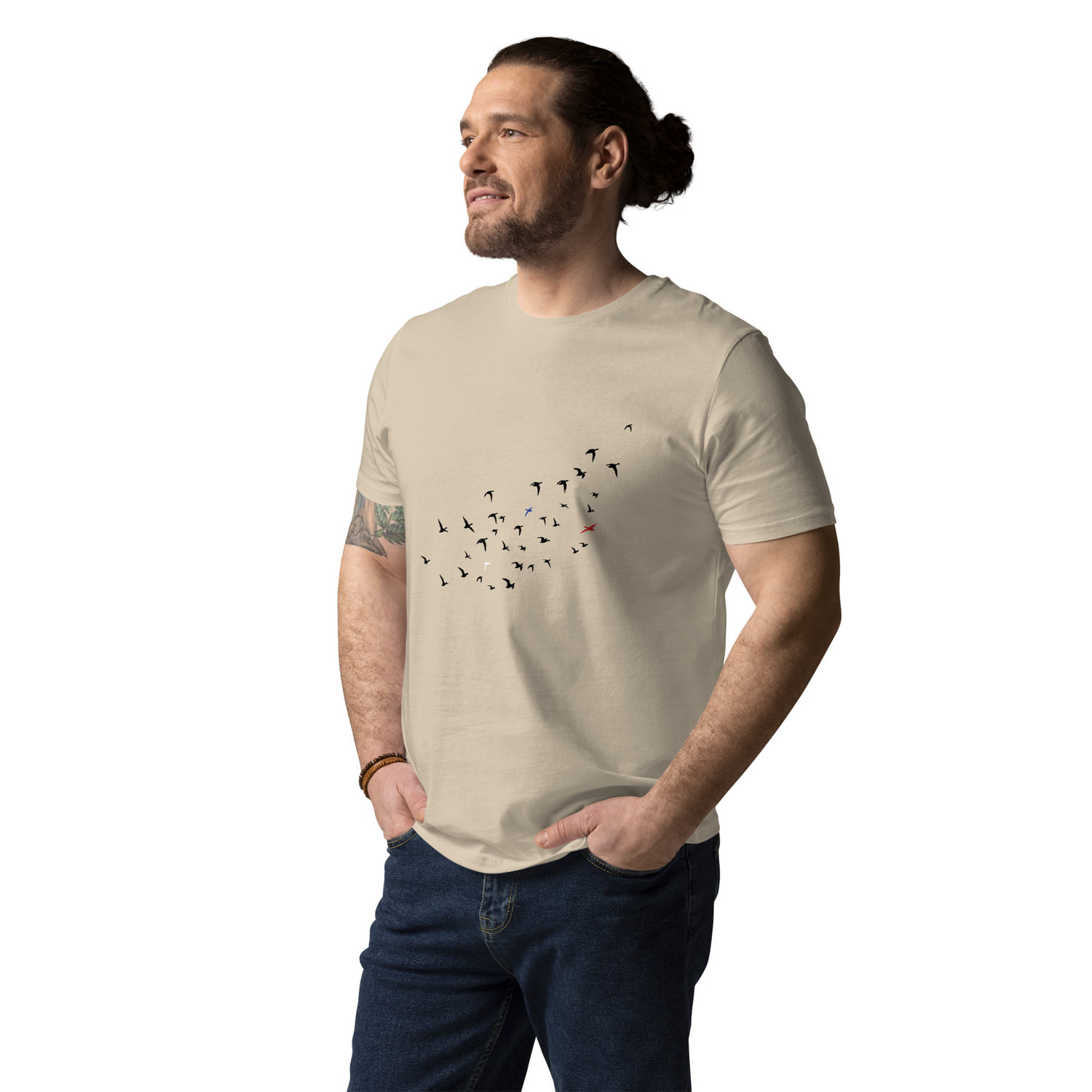 ANCHOR & CREW Birds Wheres William Going? Organic Cotton T-Shirt