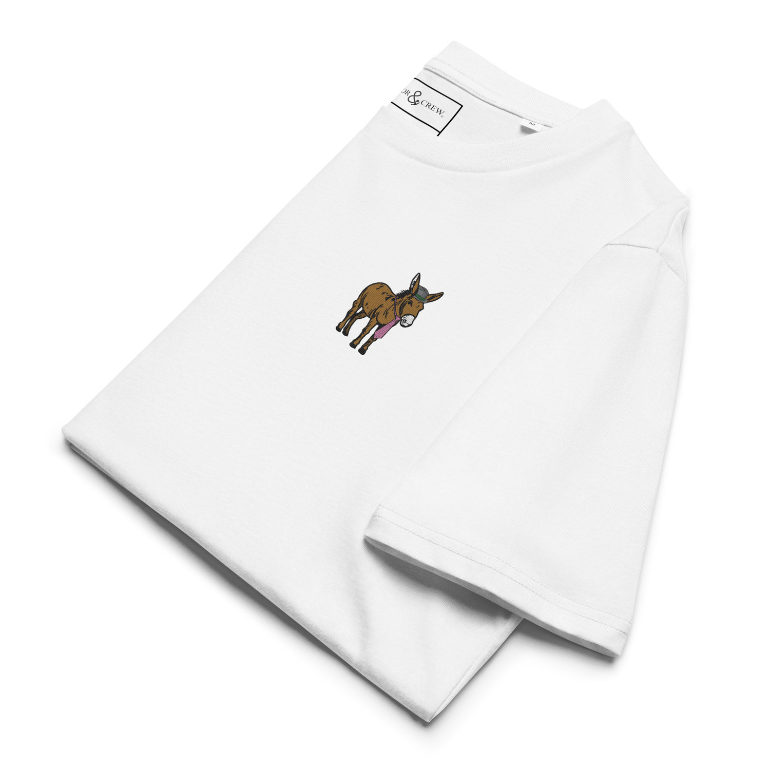ANCHOR & CREW Smart Ass Actual Life Organic Cotton Embroidered T-Shirt