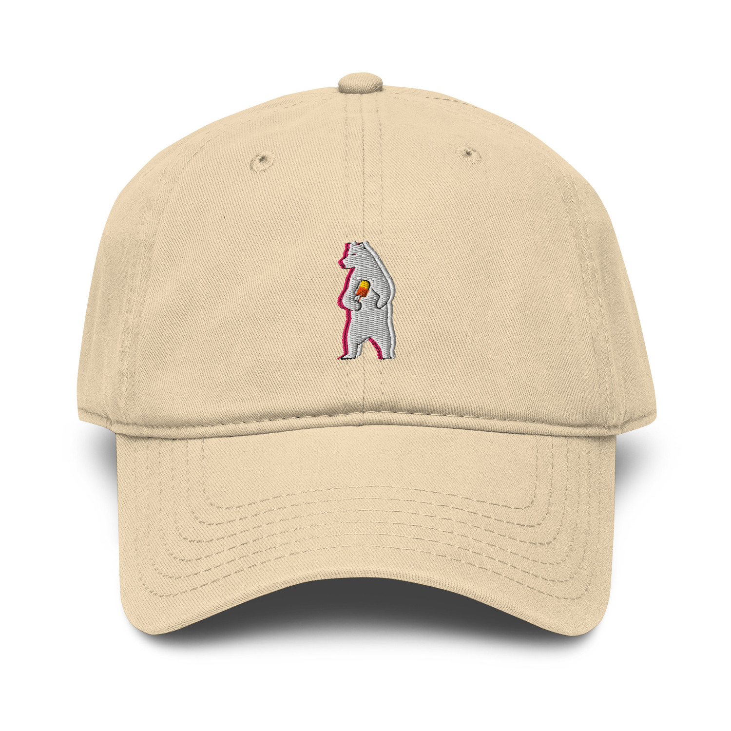 ANCHOR & CREW Polar Bear Day Out In The Wild Organic Cotton Embroidered Baseball Cap