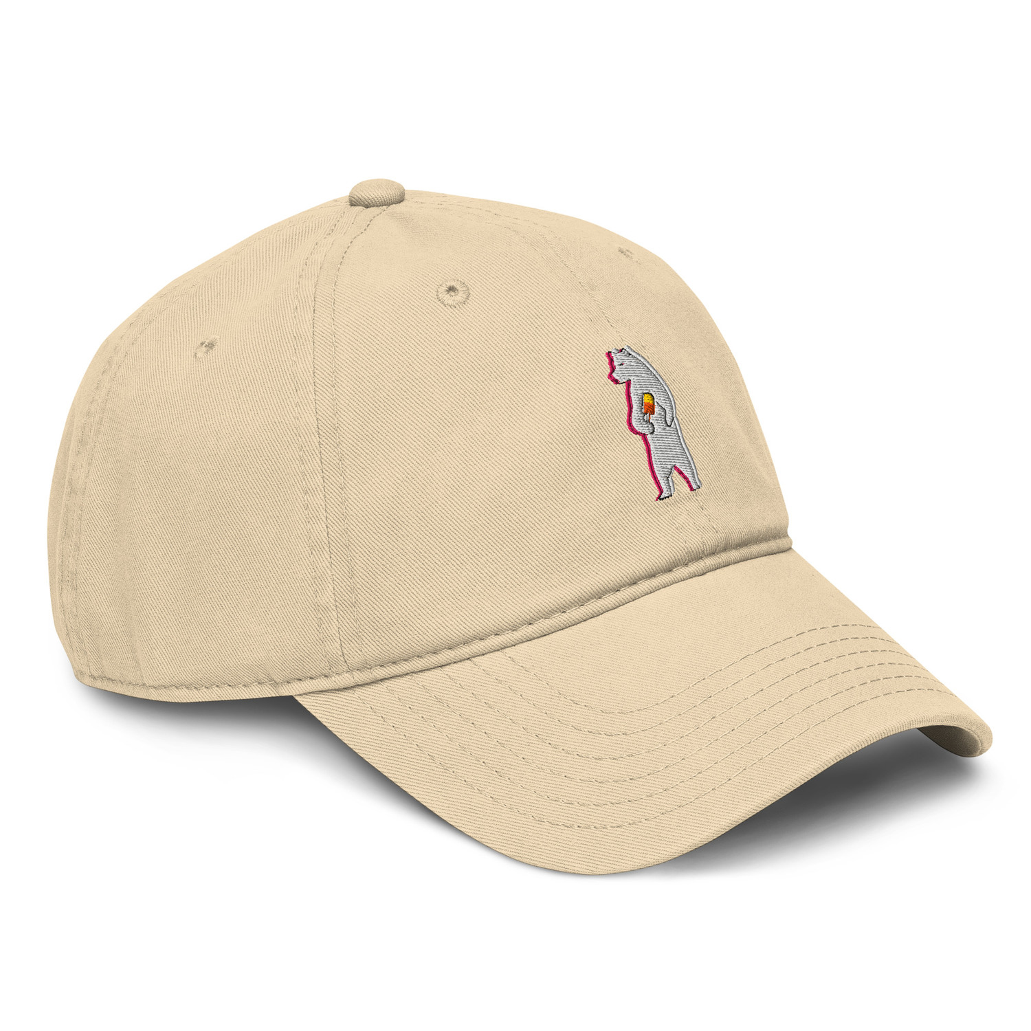 ANCHOR & CREW Polar Bear Day Out In The Wild Organic Cotton Embroidered Baseball Cap