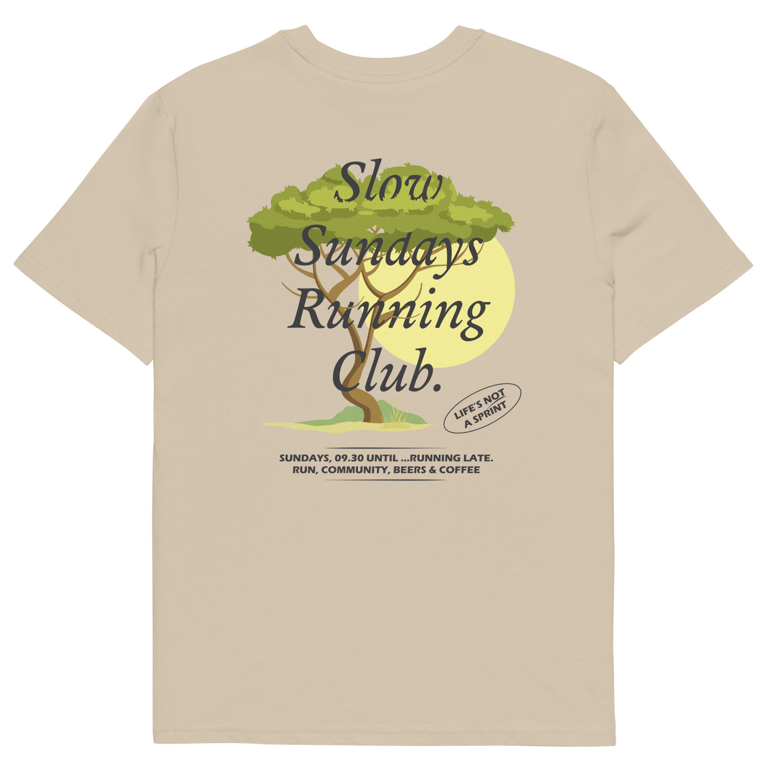 Savannah Slow Sundays Running Club Organic Cotton T-Shirt | ANCHOR