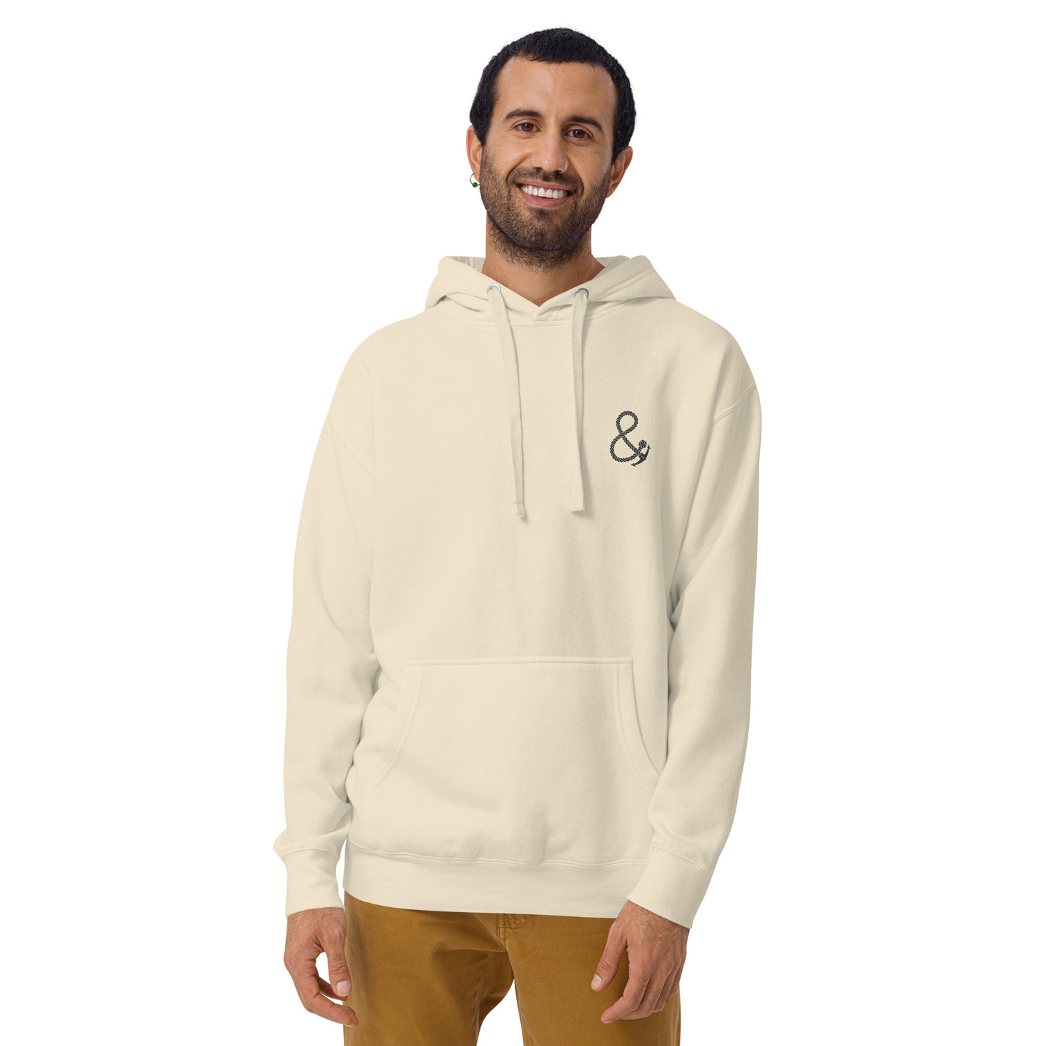 ANCHOR & CREW Palm Tree Slow Sundays Running Club Cotton Blend Hoodie