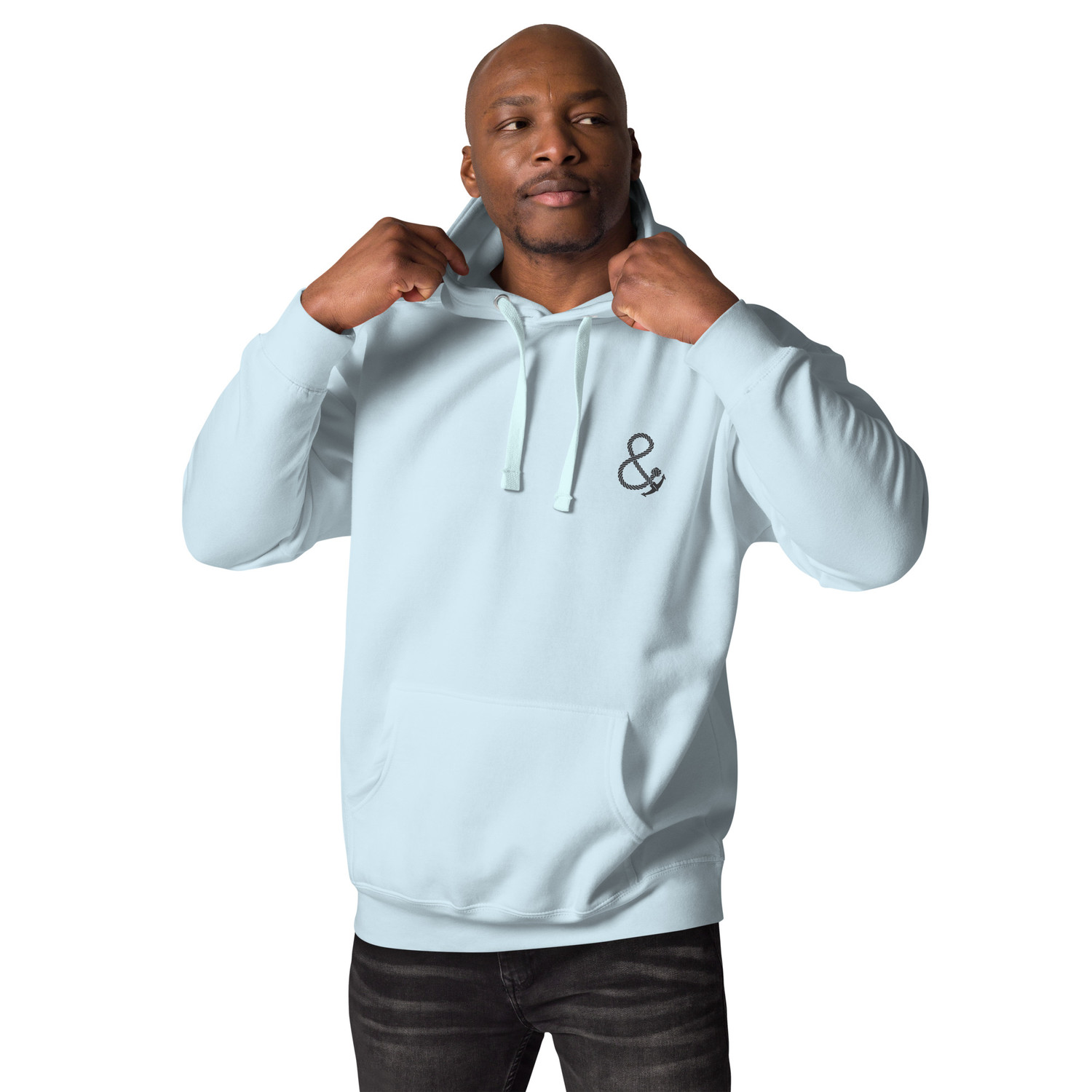 ANCHOR & CREW Palm Tree Slow Sundays Running Club Cotton Blend Hoodie