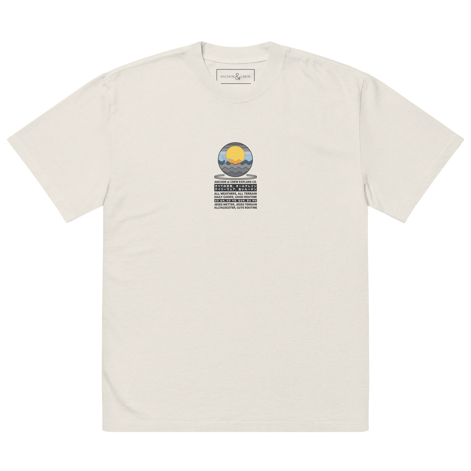 ANCHOR & CREW Ocean Drift Explore Co. Oversized Cotton T-Shirt